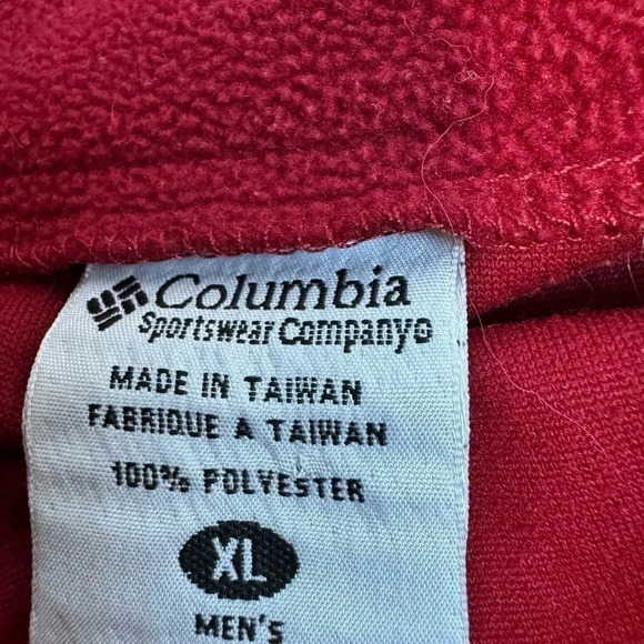 COLUMBIA MENS ZIP UP FLEECE - Picture 4 of 4